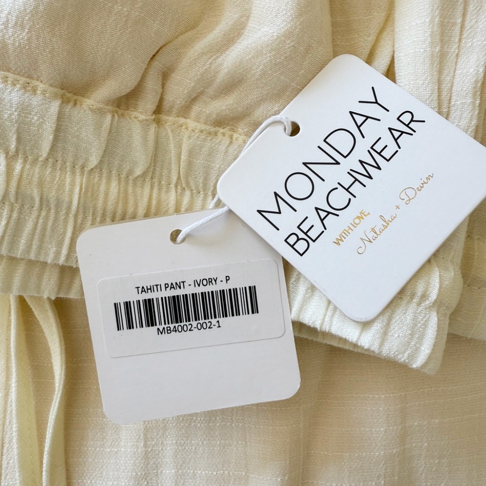 Monday Swimwear Tahiti Pant (Ivory, Petite) - Picture 5 of 7